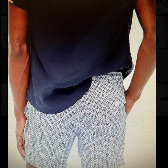 J CREW MENS SWIM TRUNKS SIZE MEDIUM NWT! - Picture 2 of 4